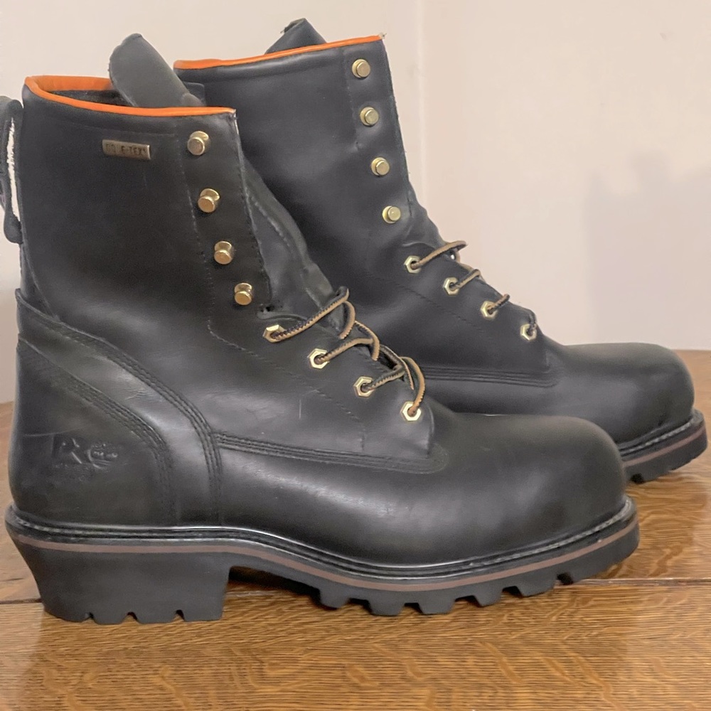 COPY - BLK sz12  8” high timberland pro